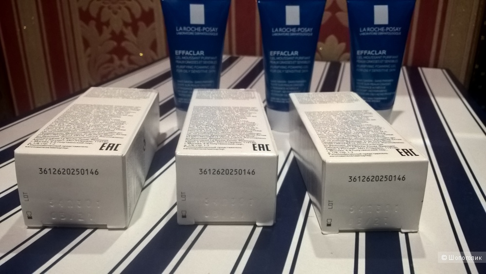 Гели для умывания La Roche-Posay Effaclar Gel 15 мл * 3 шт