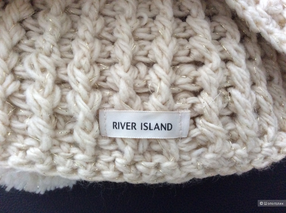 Шапка River Island 2 Pom Pom Hat, one size