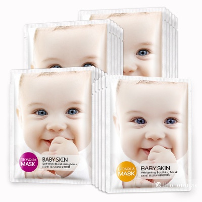 BioAqua Mask Baby Skin Fresh освежающая маска для упругости кожи (с коллагеном)