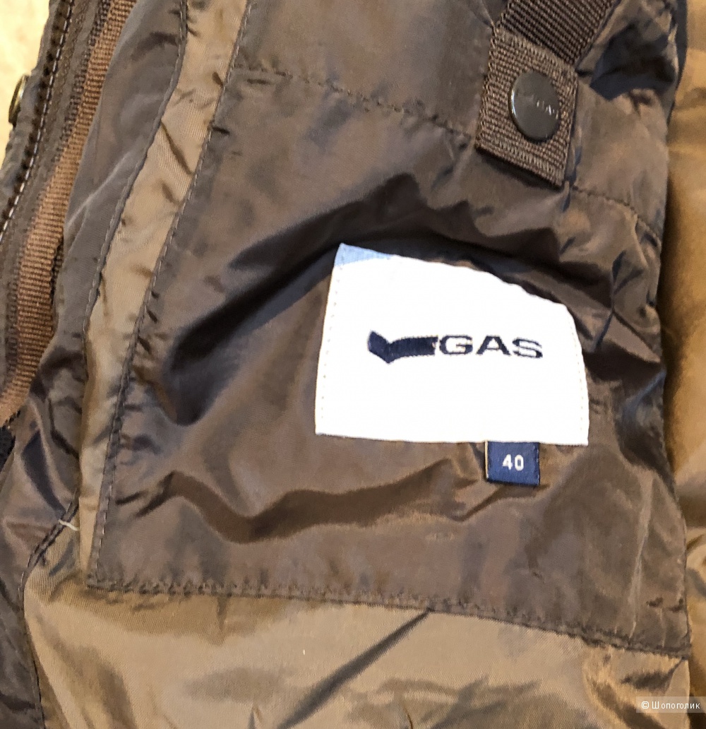 Коричневая куртка-пуховик Gas размер 44
