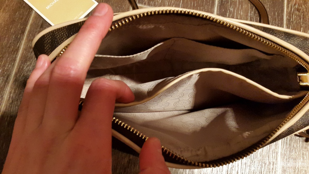 Сумка Michael Kors jet set travel large crossbody monogram