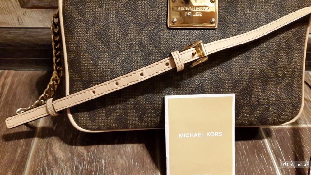 Сумка Michael Kors jet set travel large crossbody monogram