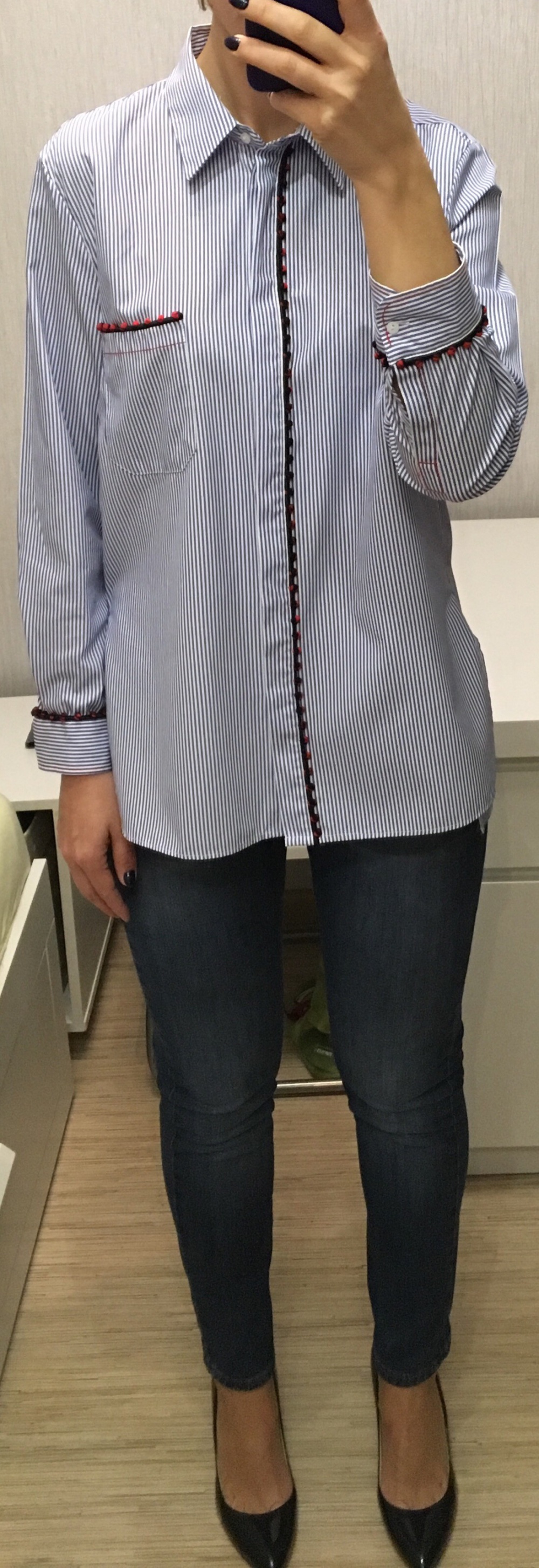 Сет рубашка Zara, размер М+ джинсы Bell Bottom, размер 44