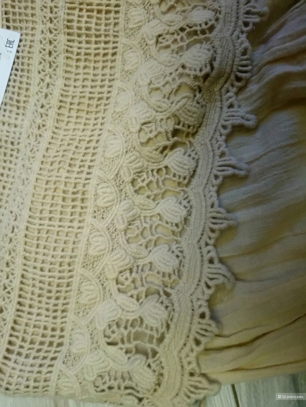 Блуза с кружевом кроше ZARA, размер М-L