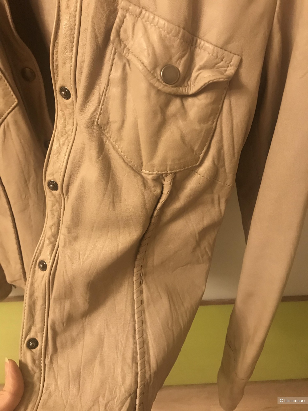 Куртка рубашка кожаная Muubaa, 40-42 размер