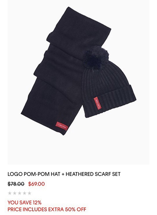 Набор шапка и шарф Calvin Klein