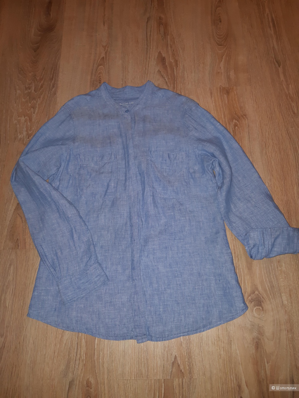 Льняная рубашка marks&spencer, размер 10