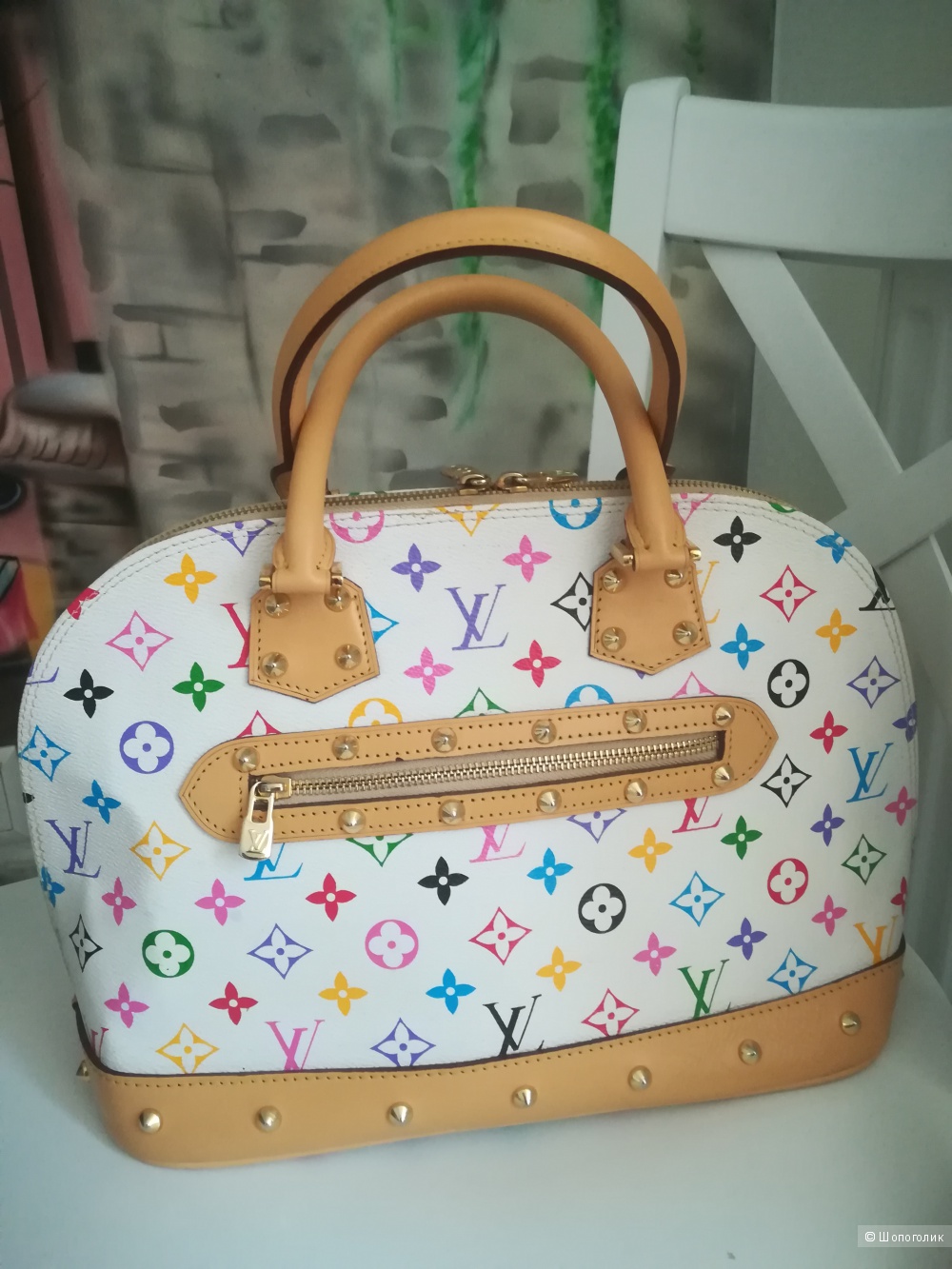 Сумка LV alma multicolour ,размер pm