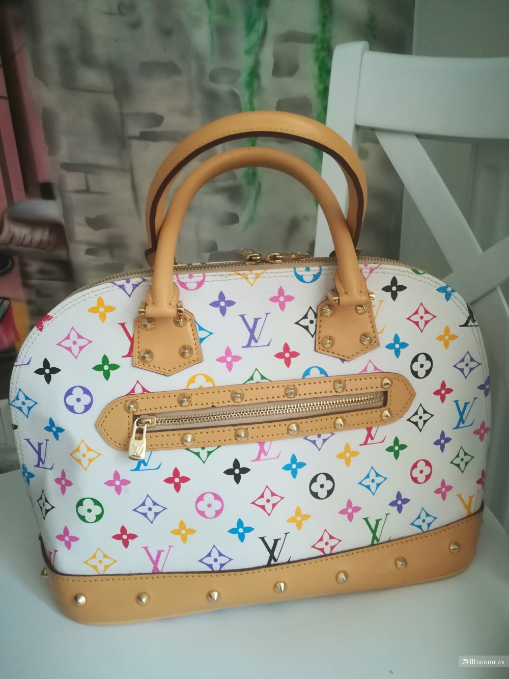 Сумка LV alma  multicolour ,размер pm