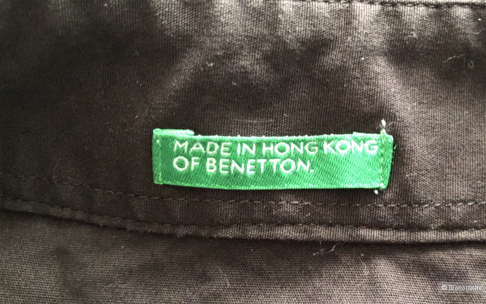 Коричневая рубашка Benetton  размер L