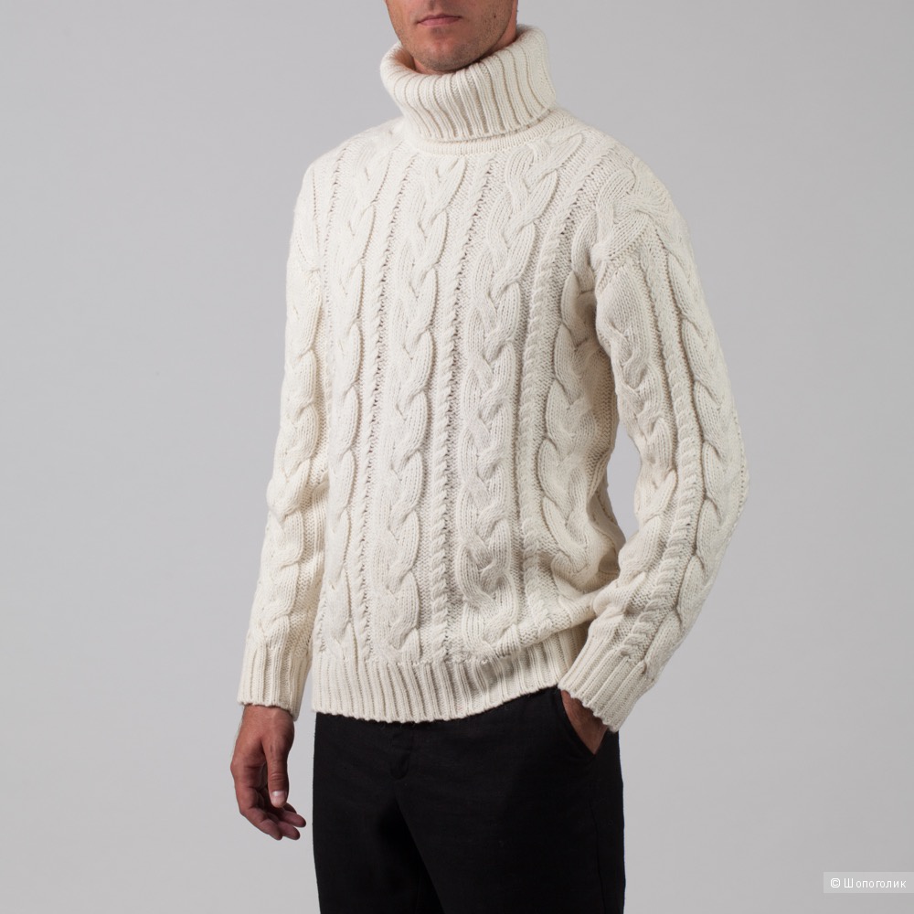 Объемный шерстяной свитер c "косами"  от бренда "Veta" ( Эстония )