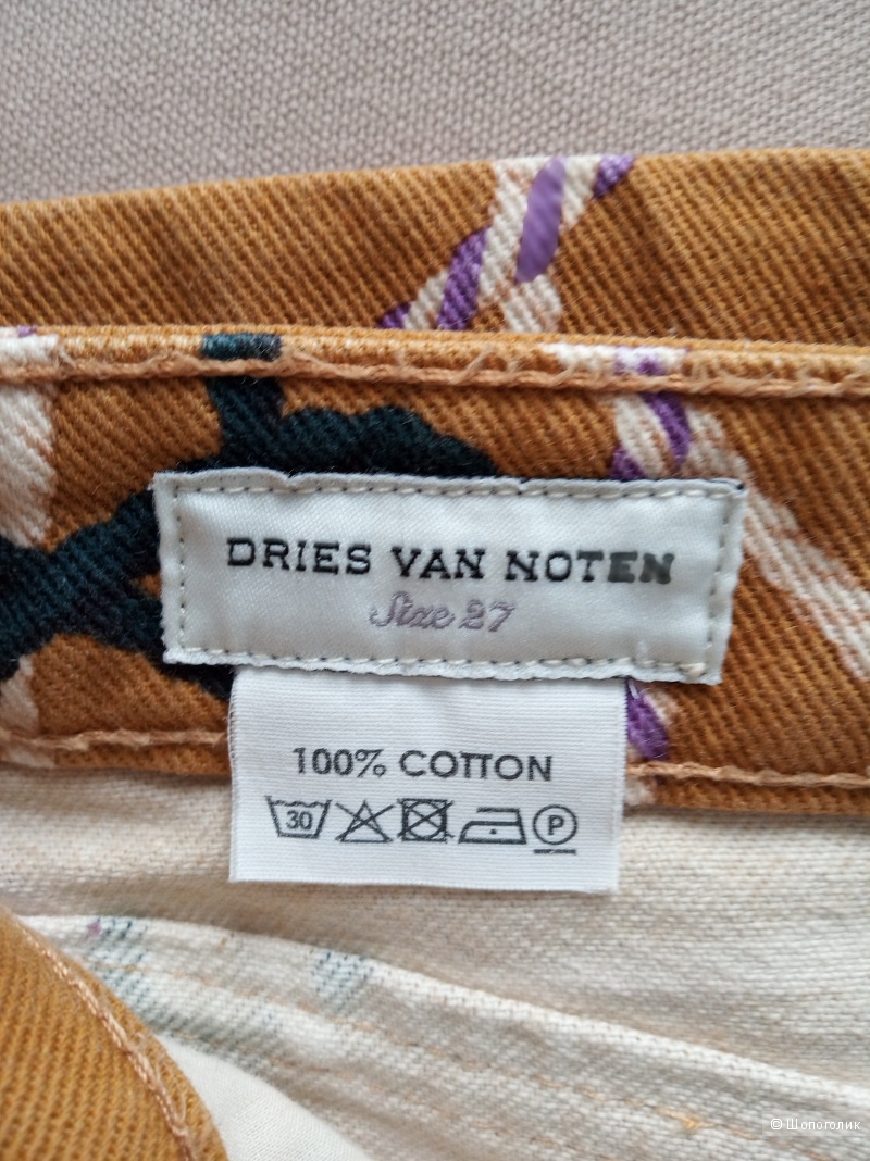 Джинсы с принтом Dries Van Noten, 27 р-р