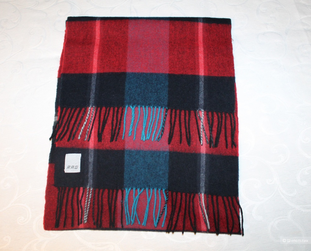Шерстяной шарф бренда RAG, размер 38х165