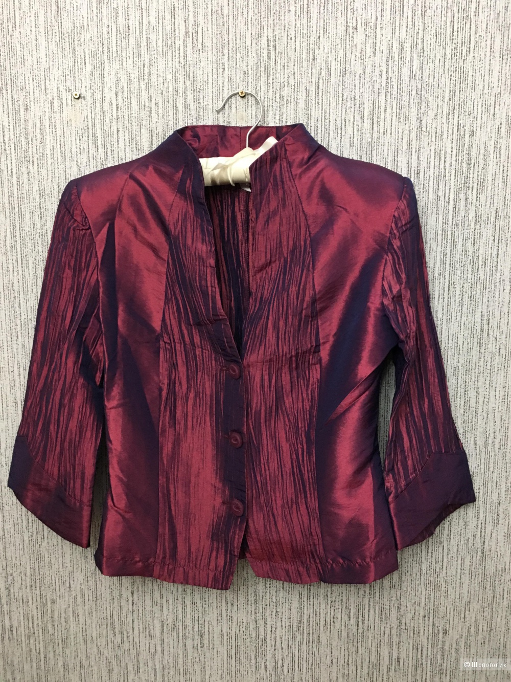 Костюм пиджак и юбка из тафты 42 S белорусский трикотаж