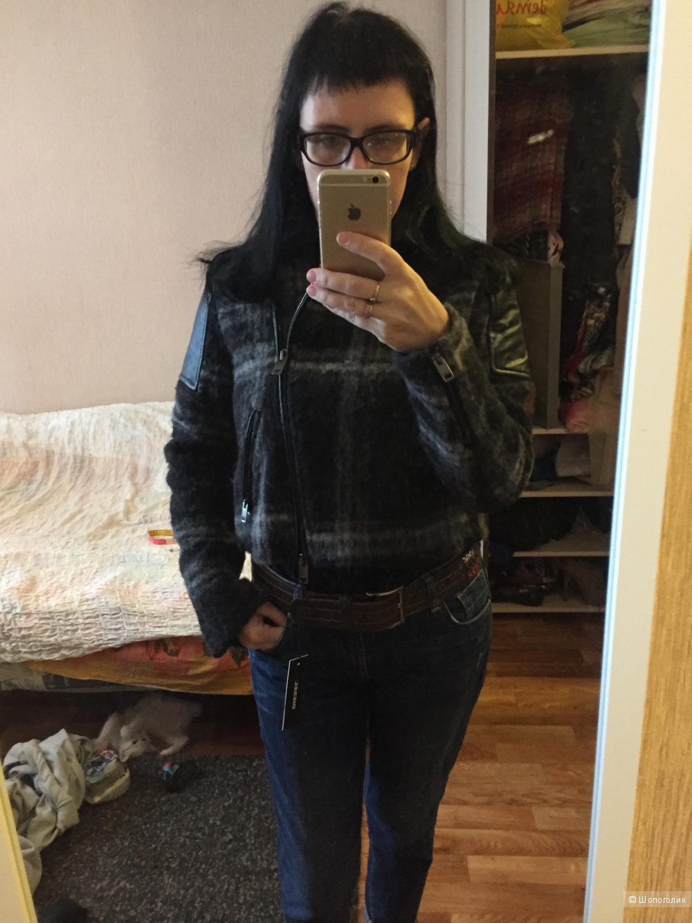 Укороченное пальто Diesel, размер S
