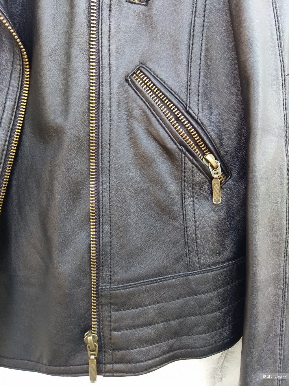 Кожаная куртка косуха WPKDS 48-50 размер