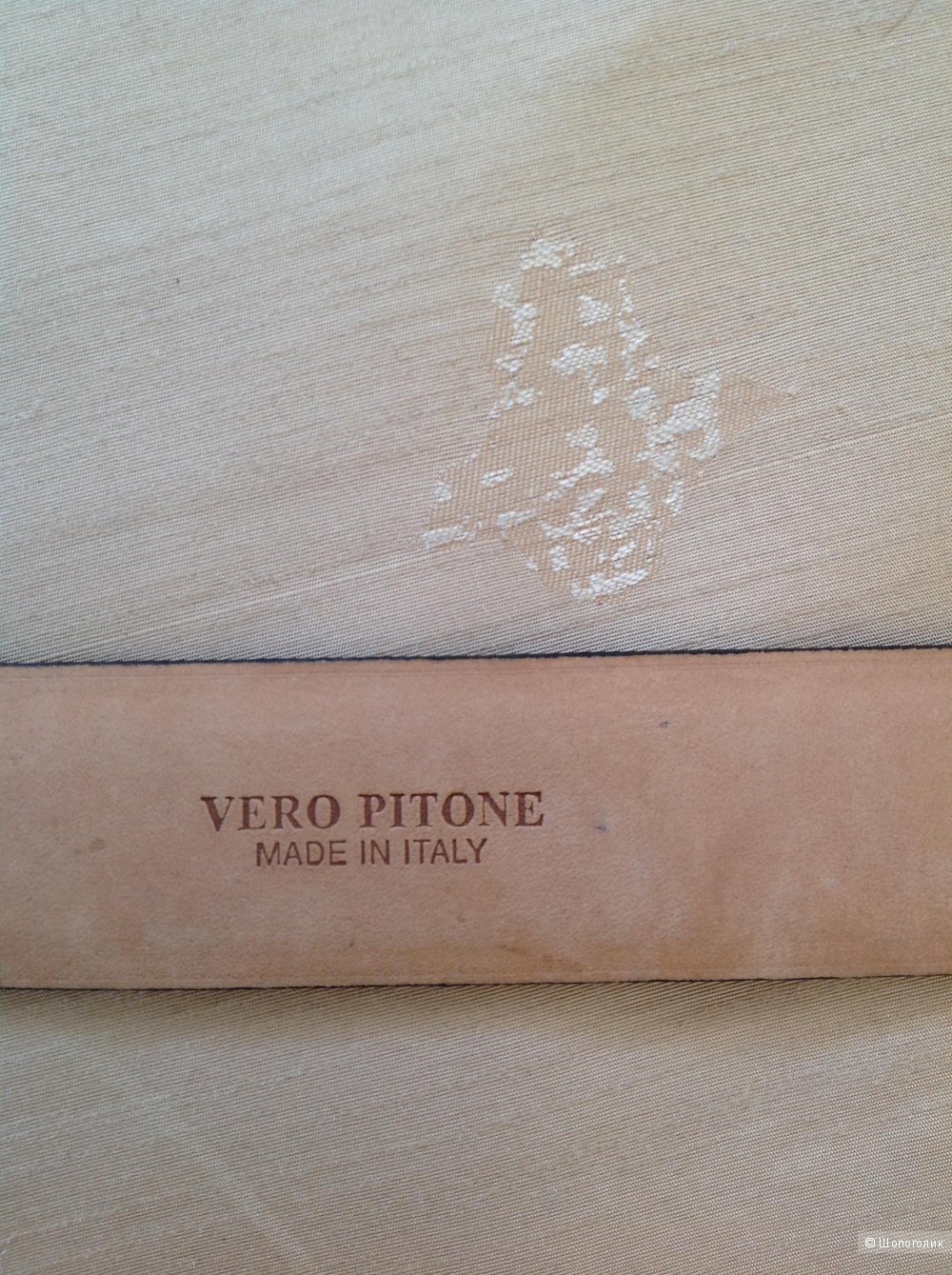 Ремень из кожи питона CARRONE Milano, размер 90