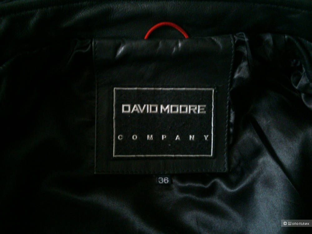 Кожаная куртка David Moore. Размер дизайнера: 36 (на 42-44 размер).