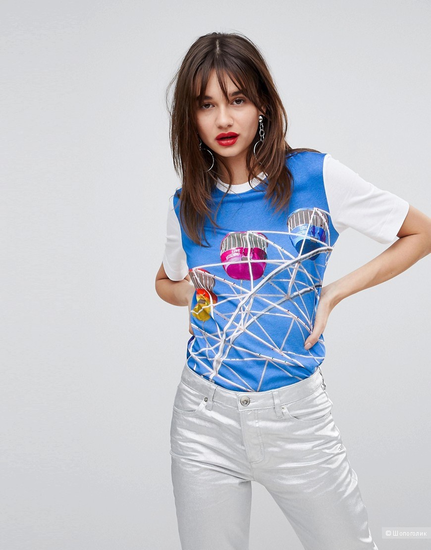 Футболка Love Moschino размер 40 IT
