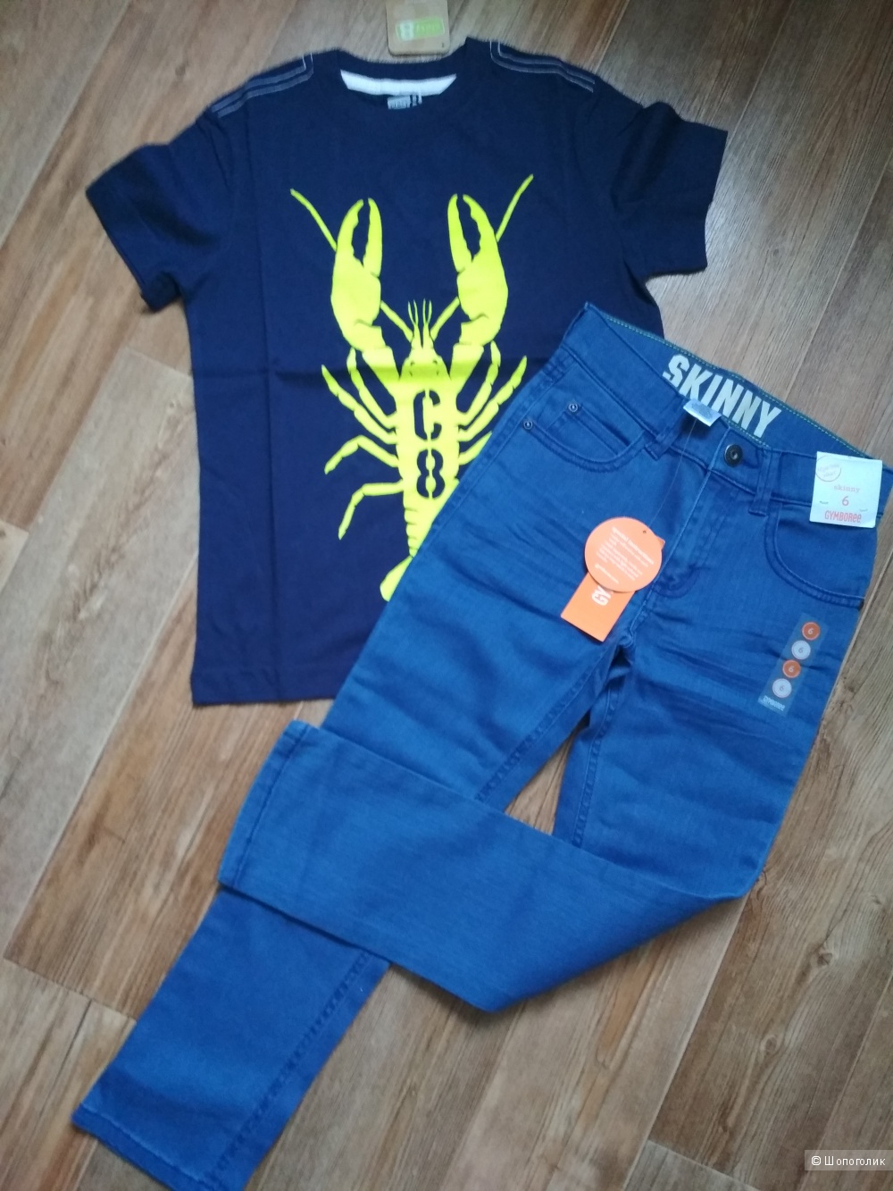 Комплект футболка crazy8 и джинсы gymboree размер 6
