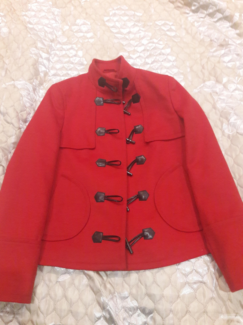 Пальто из шерсти Stefanel 42 итальянского размера