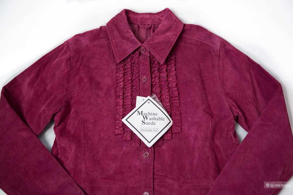 Замшевая куртка рубашка Beth Terrell размер XS S M