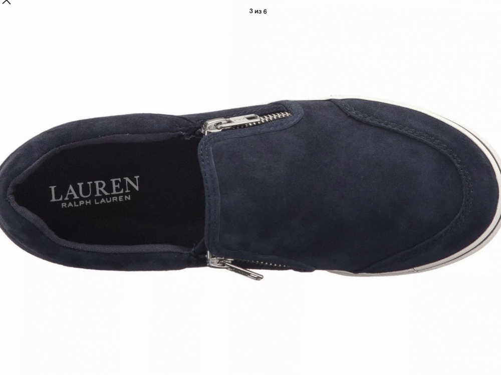 Замшевые слипоны Ralph Lauren, размер 38-39