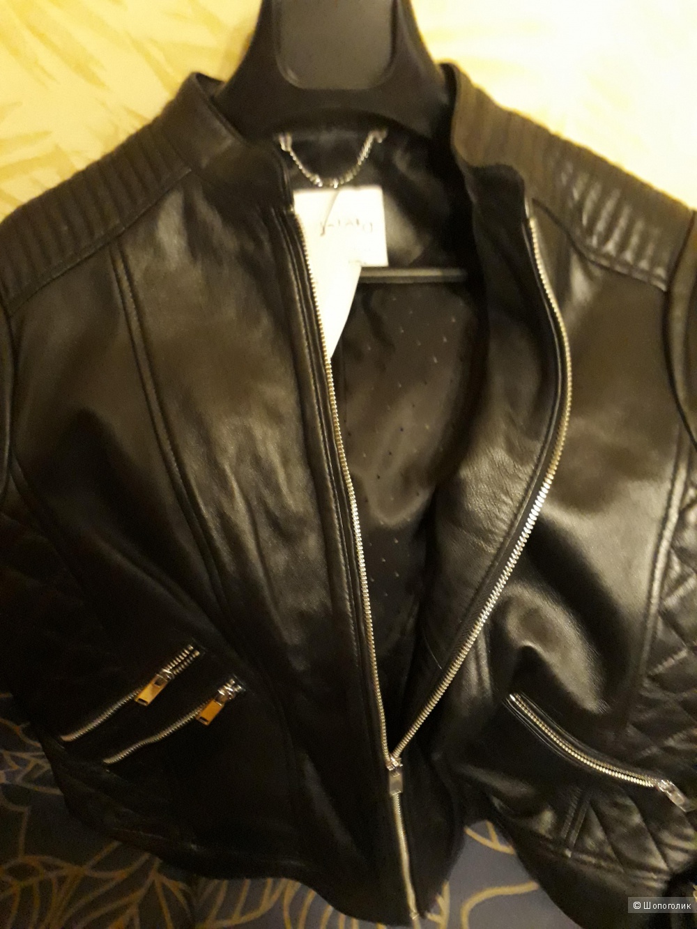 Куртка кожаная Mango Violeta размер 48-50