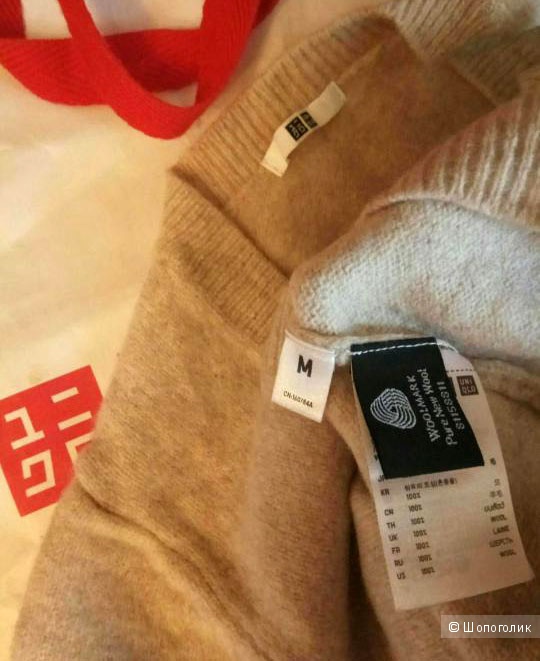 Uniclo мериносовая шерсть свитер размер S