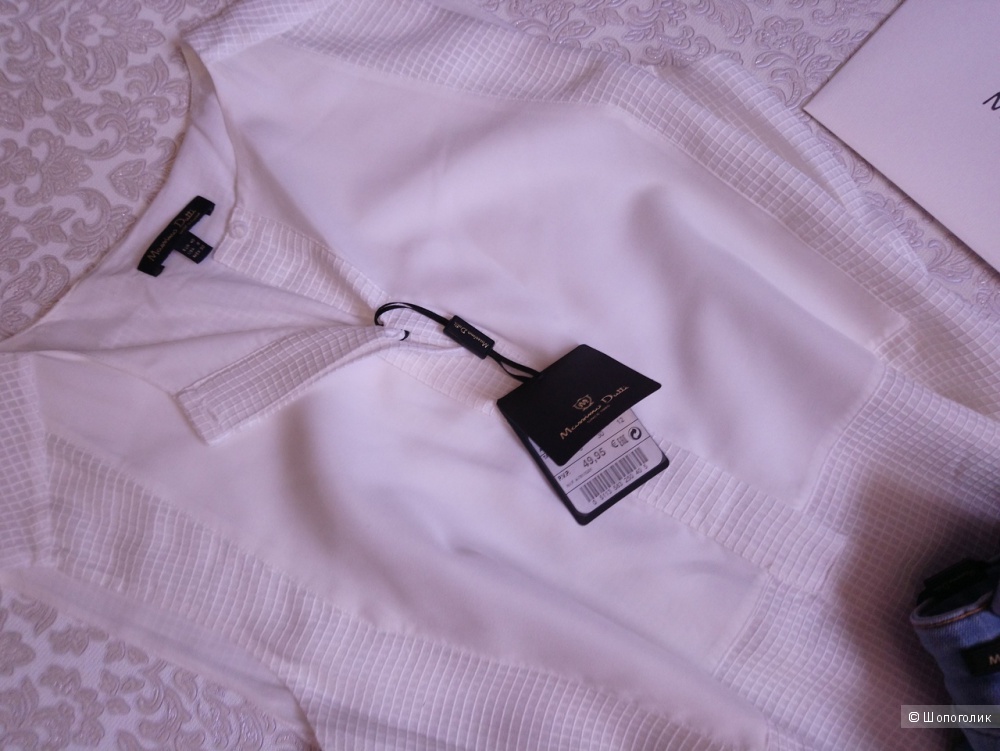 Шелковая блуза MASSIMO DUTTI, размер EU 40( рос 46)