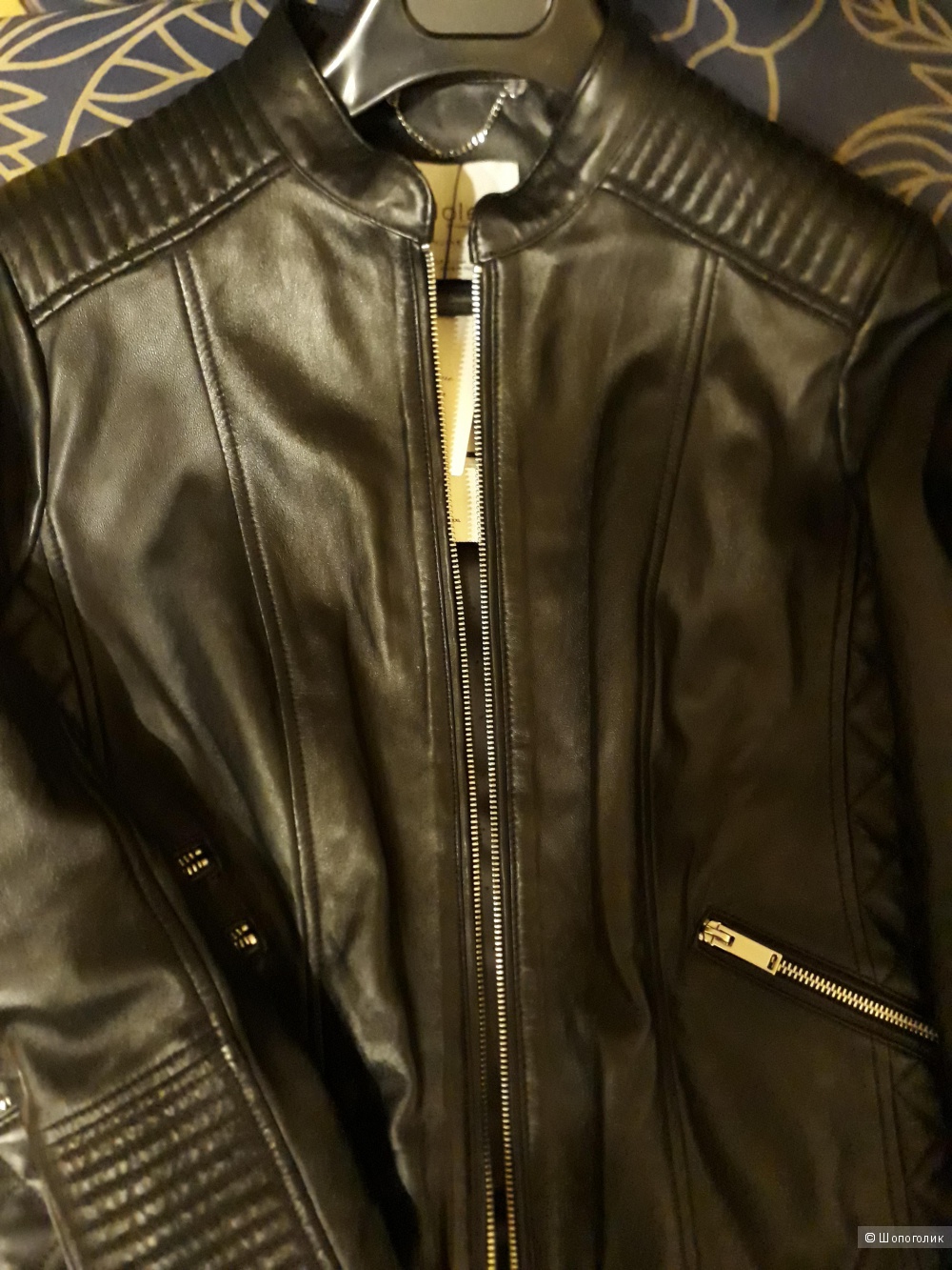 Куртка кожаная Mango Violeta размер 48-50