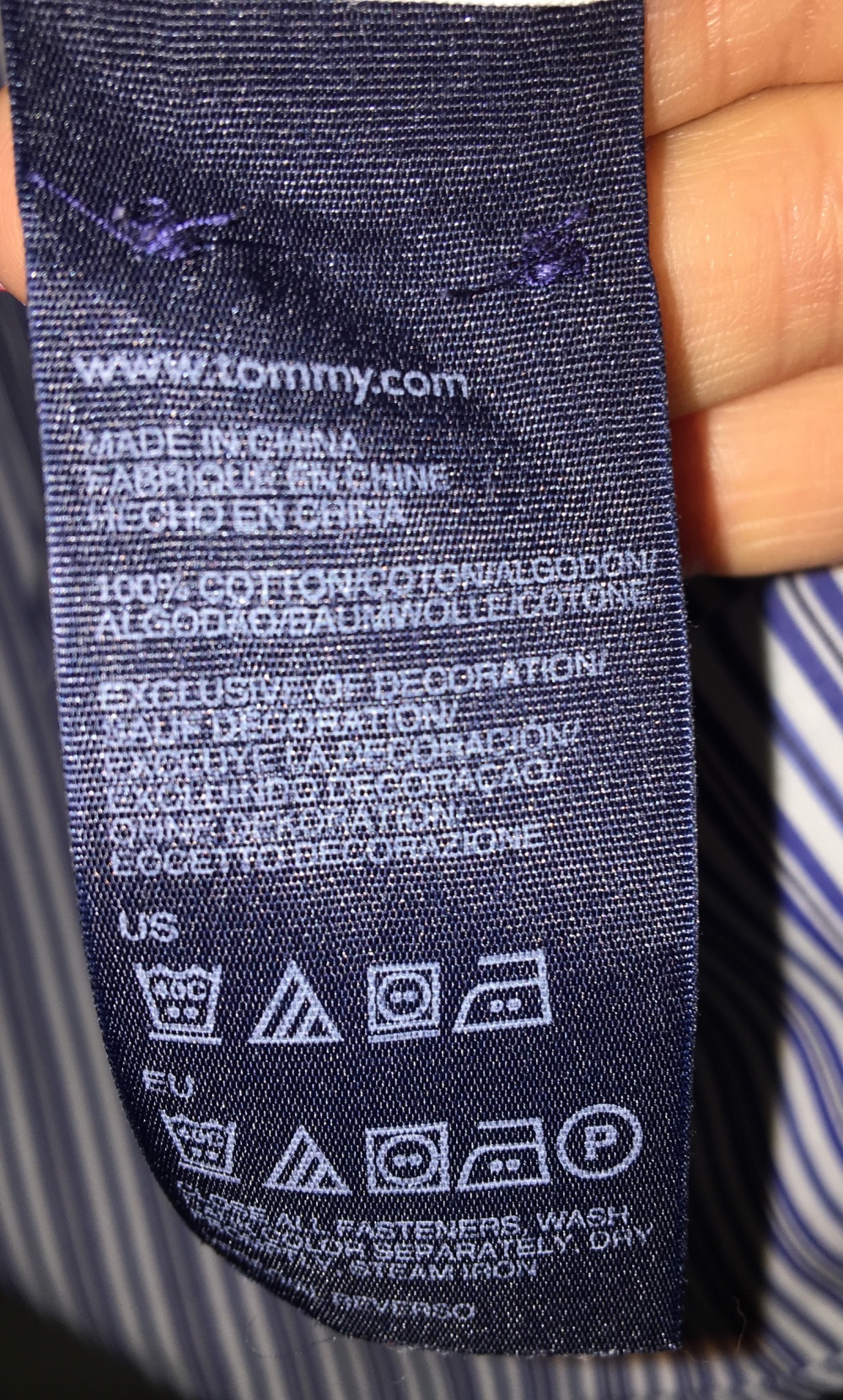 Рубашка Tommy Hilfiger, размер 46/46+