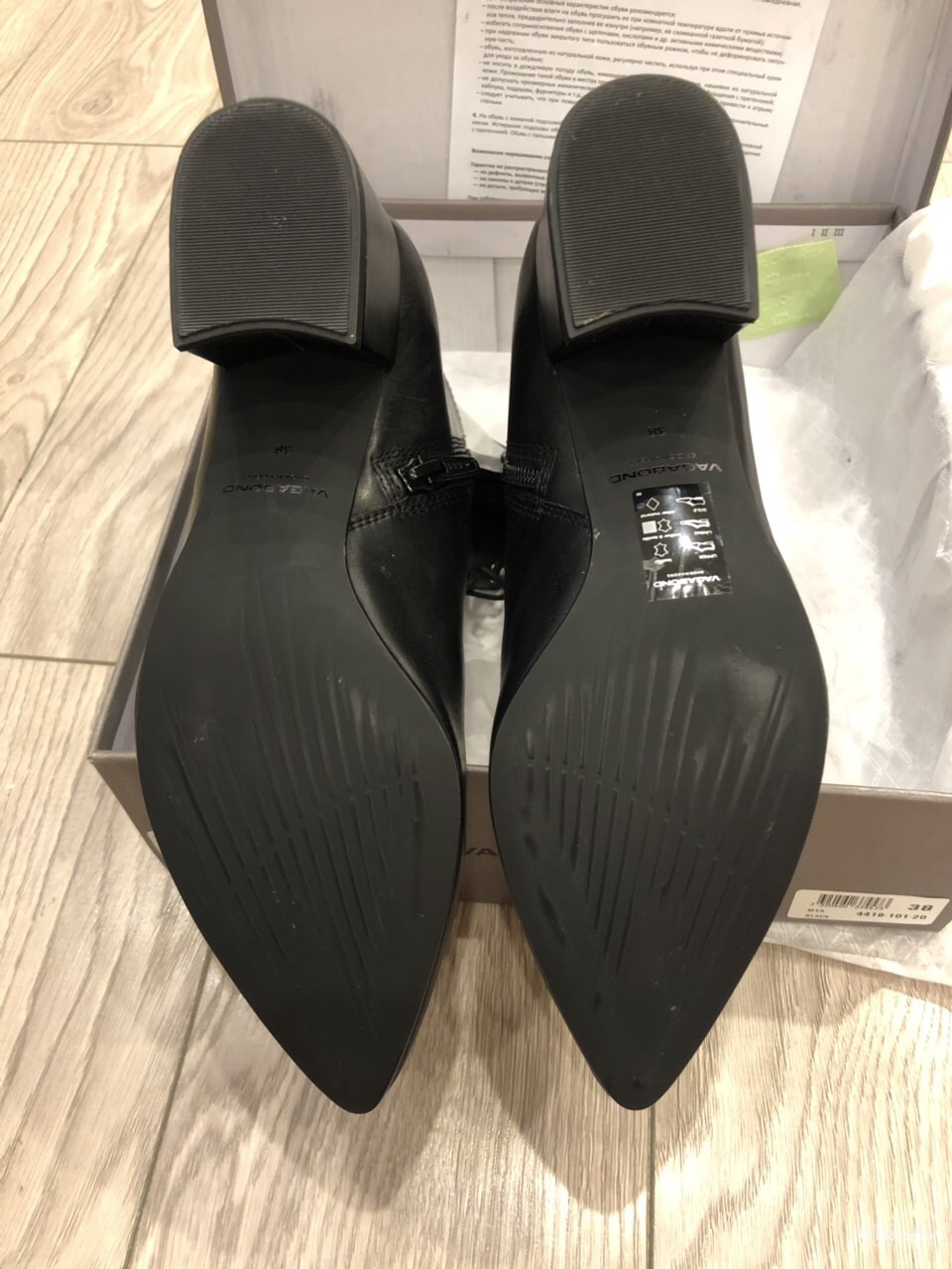 Кожаные ботинки на каблуке Vagabond Mya 38 размер