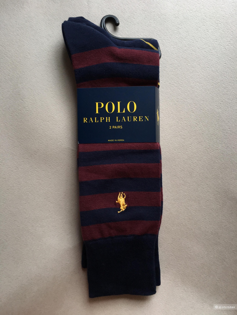 Носки Ralph Lauren polo мужские в полоску , безразмерные оверсайз
