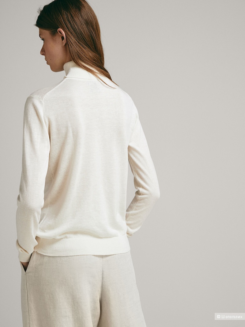 Свитер из шелка и шерсти Massimo Dutti L-XL