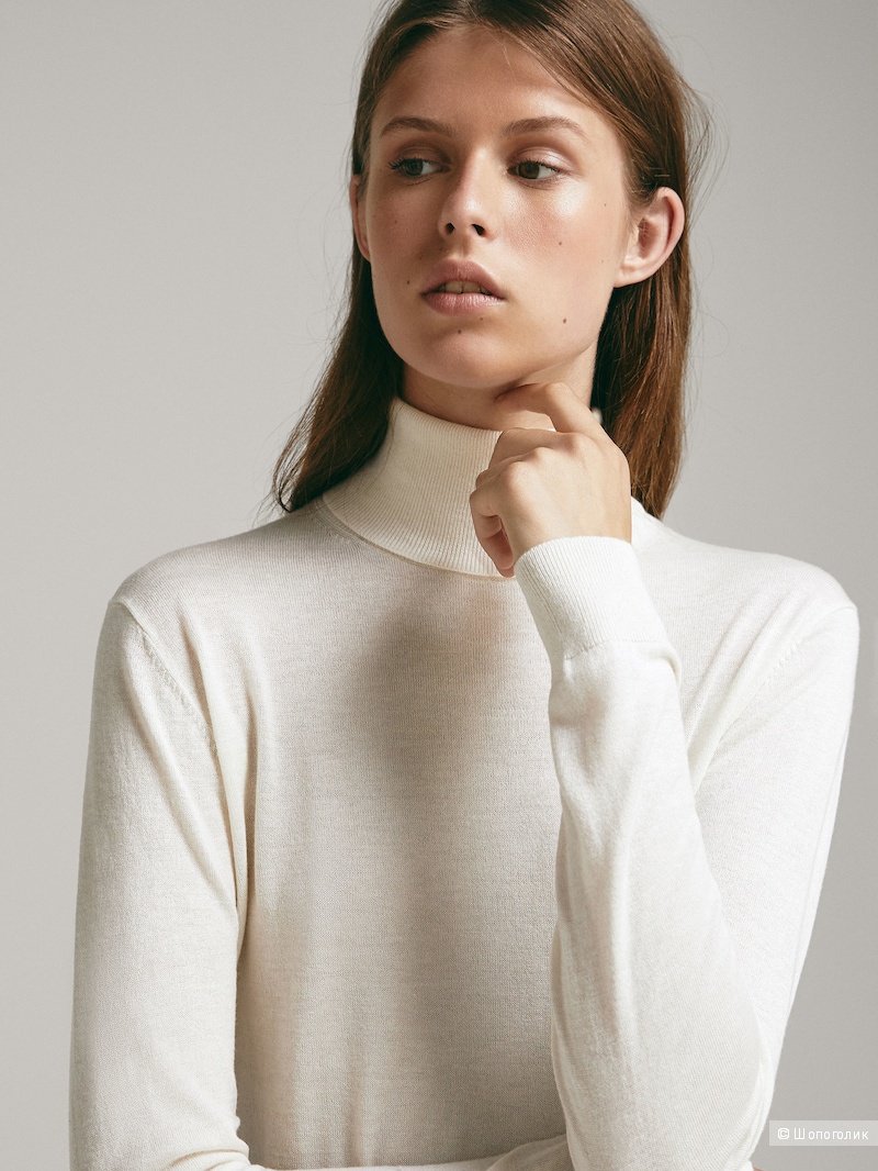 Свитер из шелка и шерсти Massimo Dutti L-XL