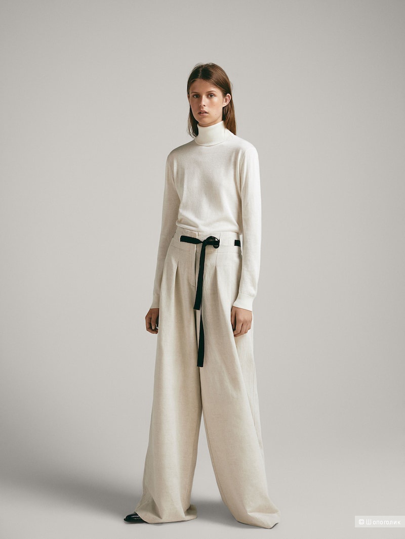 Свитер из шелка и шерсти Massimo Dutti L-XL