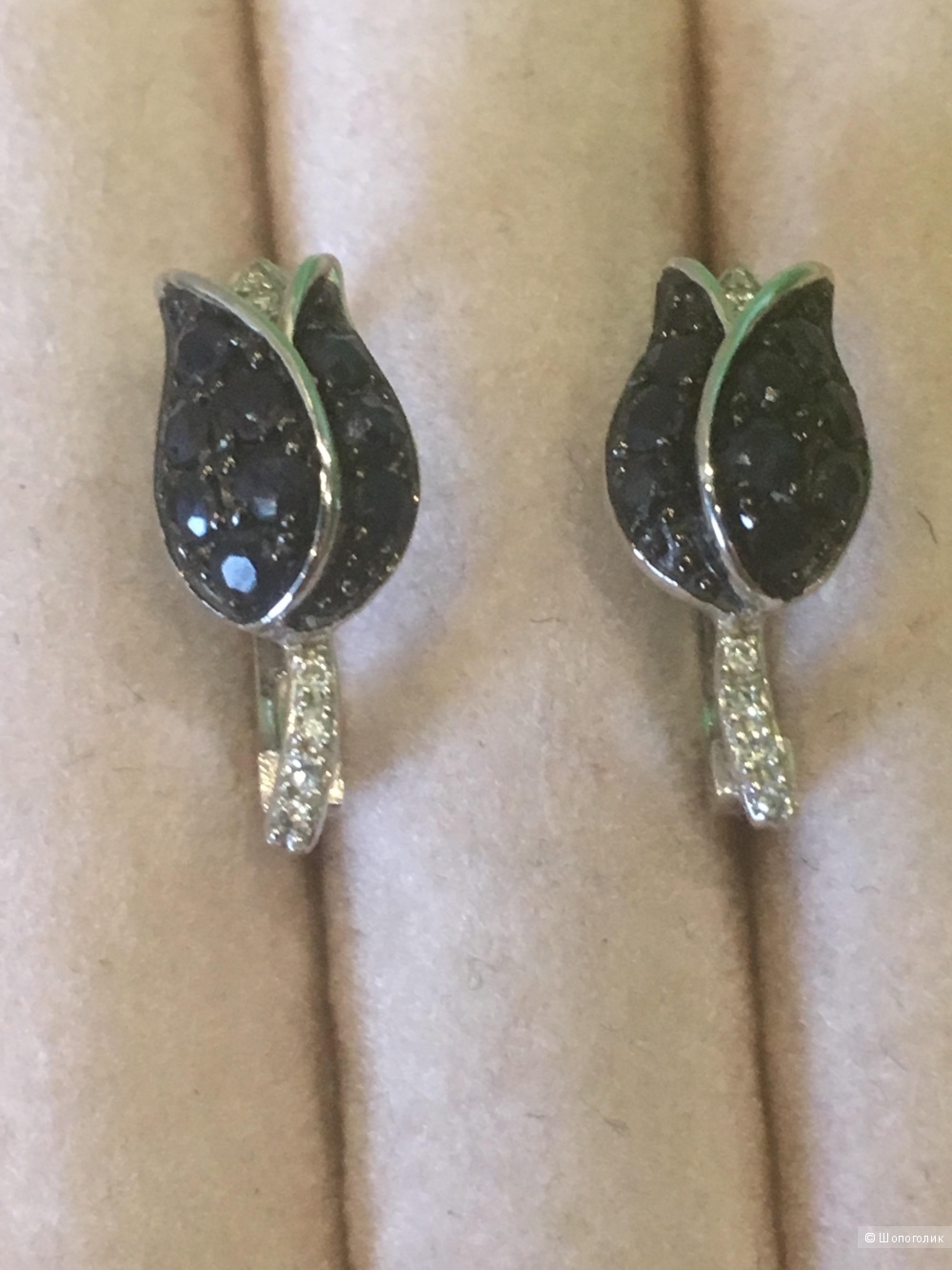 Золотые серьги sunlight