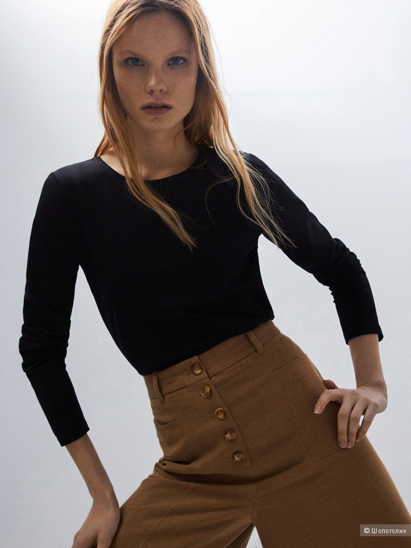 Футболка с длинным рукавом Massimo Dutti S-M