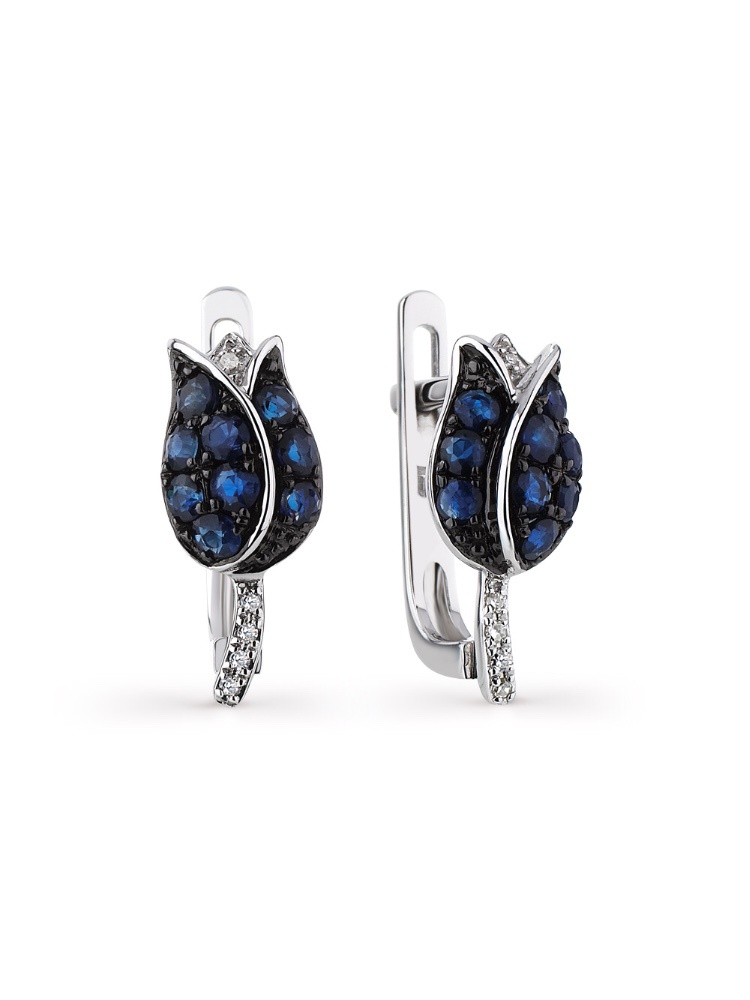 Золотые серьги sunlight