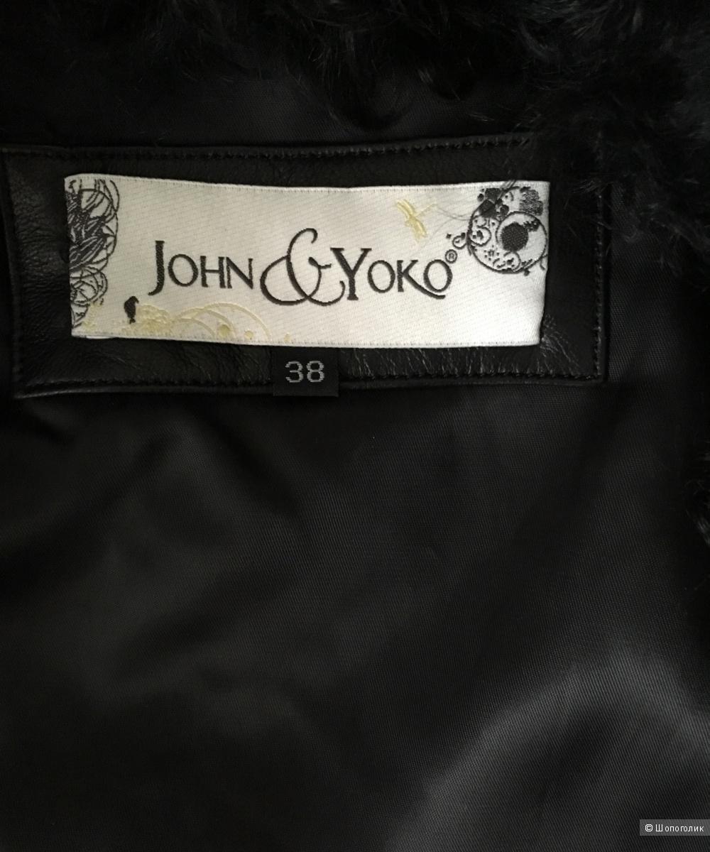 Кожаная куртка с мехом John&Yoko, 38 европ., 42-44 размер