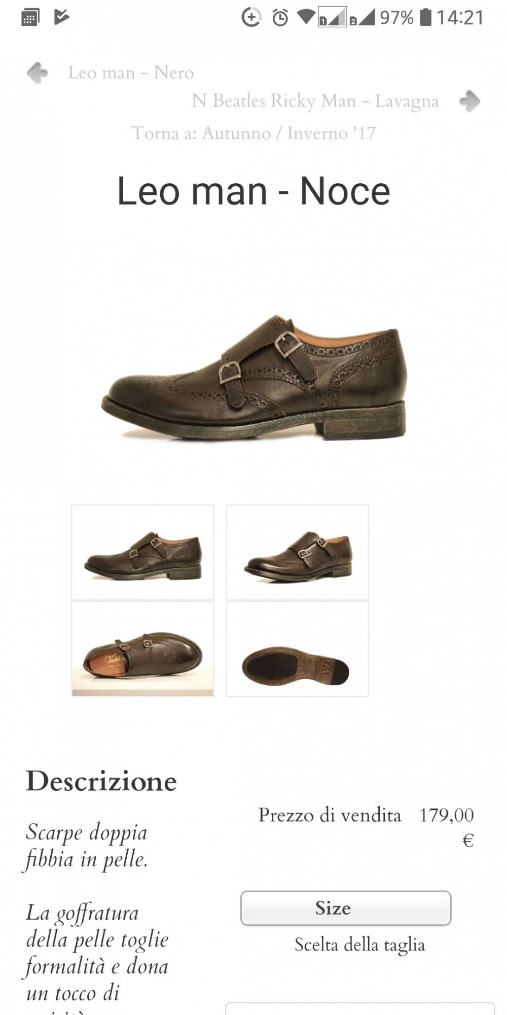 Туфли монки SNOBS р.42