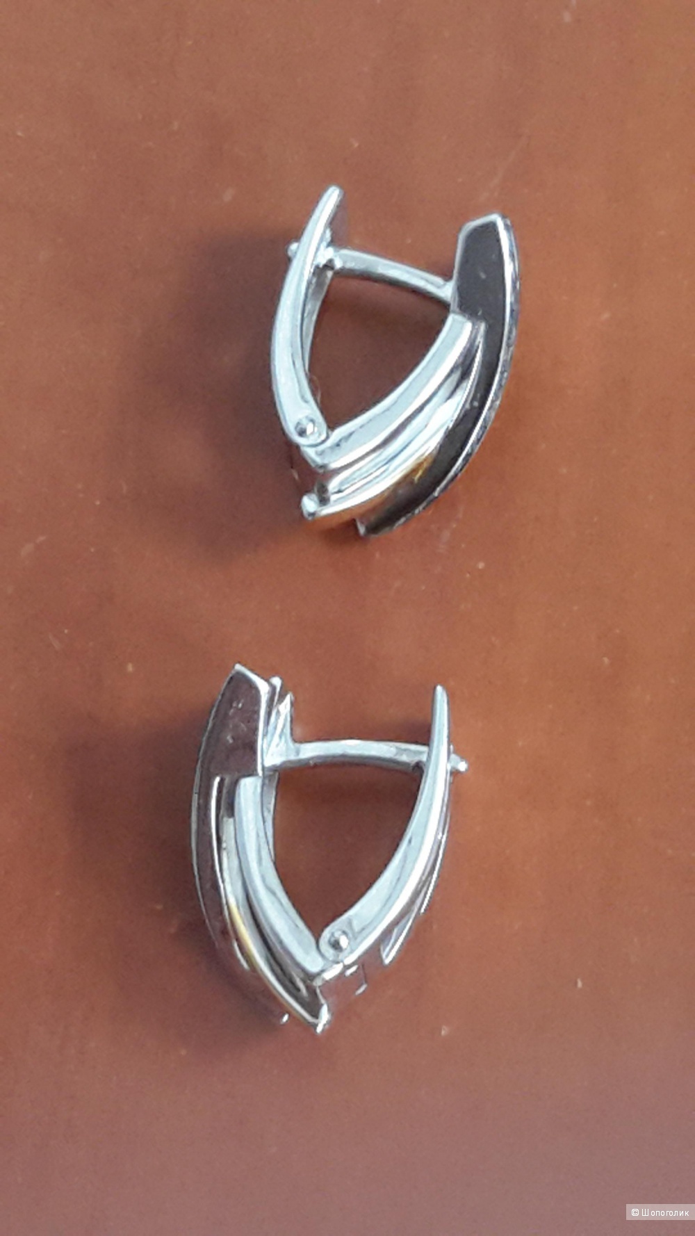 Серьги золотые 585 пробы с бриллиантами