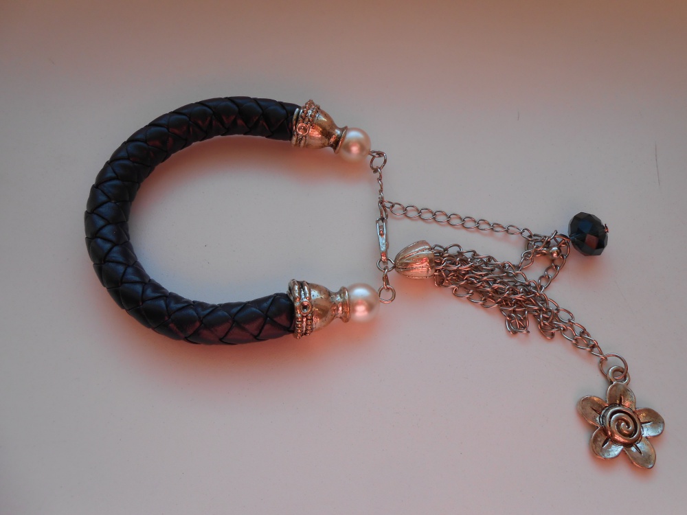 Браслет ( кожа ) , one size