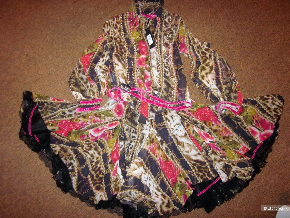 Комплект юбка и блузка Sonia Fortuna, Италия,100 % шелк
