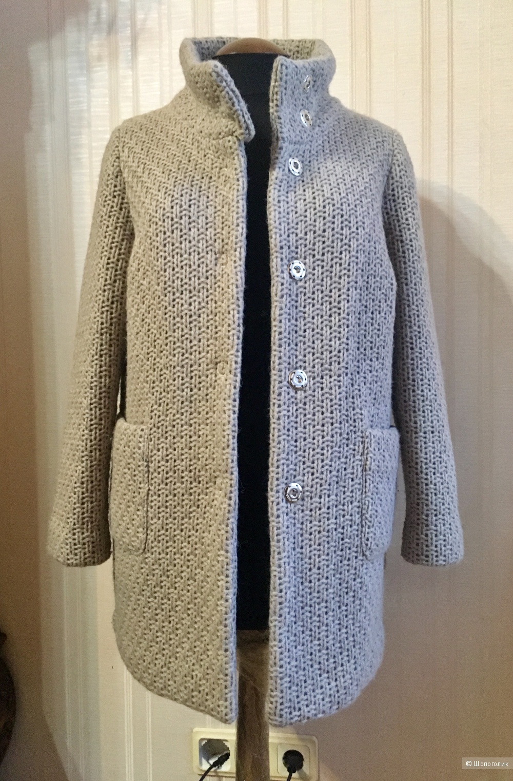 Вязаное пальто итальянской Superior, 40-42