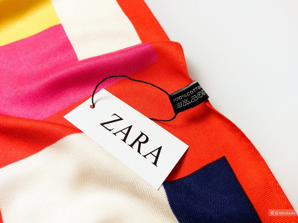 Платок Zara, red, 90*90 см.