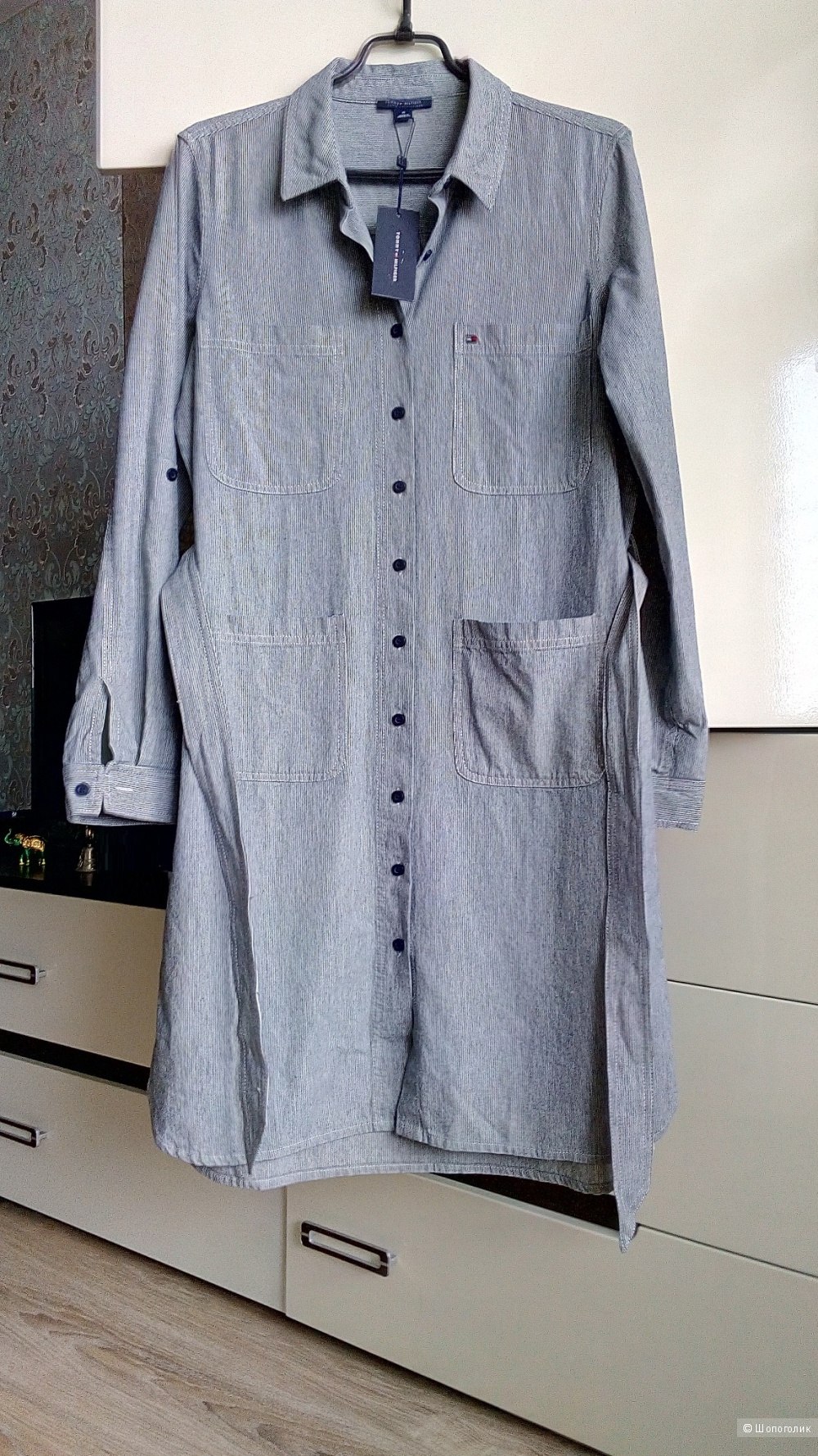 Платье-рубашка Tommy Hilfiger, размер 10 (48-50)