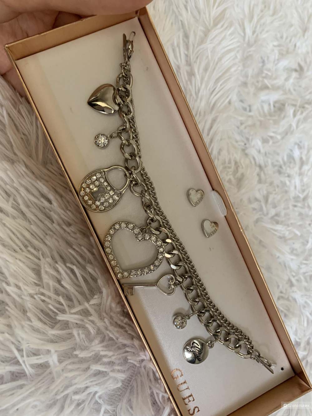 Браслет + серьги Guess