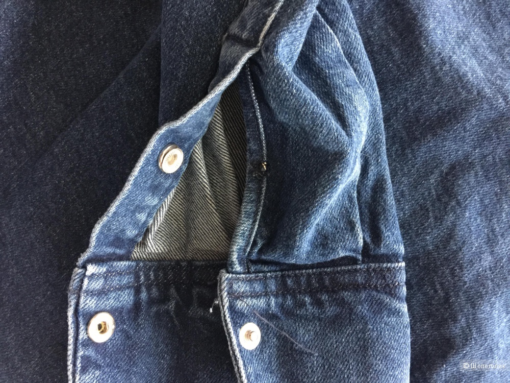 Джинсовая плотная рубашка Rezerved, 48 размер